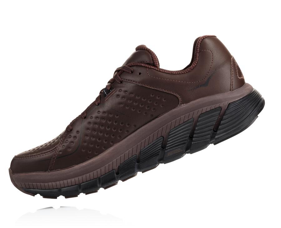 Tenis Hoka One One Hombre Marrom - Gaviota Cuero - TLRX21406